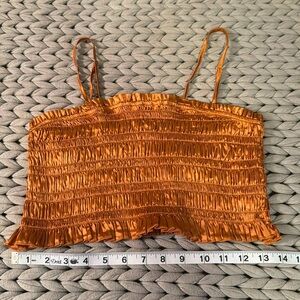 Toasted almond stretch crop cami